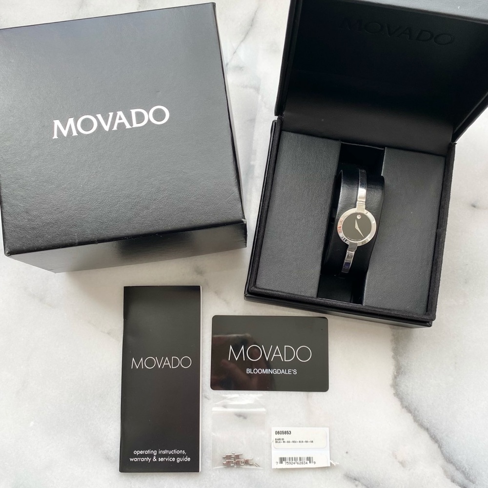 Movado Bela Stainless Steel Bangle Watch